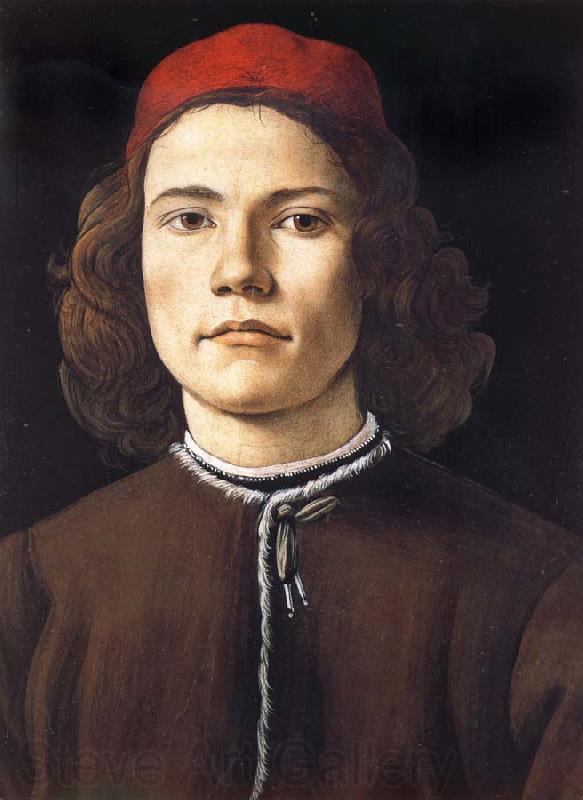 Sandro Botticelli Portrait of a young man Norge oil painting art